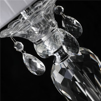 Lampe de table en cristal moderne et luxueuse, ambiance chaleureuse et romantique, idéale pour le salon, la chambre principale, la table de chevet, le bureau, l'éclairage domestique