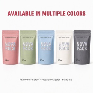 PE Stand up Pouch Resealable Zipper Moisture Proof Custom Printed Food Snack Tea 3.5g Small Retail Packaging Wholesale - Product Image 4