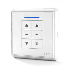 Motor de Cortina Motorizado A-OK, Fabricación en China, Emisor de Doble Canal para Montaje en Pared - Product Image 3