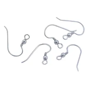 fancy silver 316L stainless steel hoop earring finding diy accessories ear hook for sale