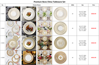 Lot de 4 assiettes à dîner minimalistes de luxe en porcelaine dorée pour restaurants de mariage et usage domestique Plat à steak en céramique chic