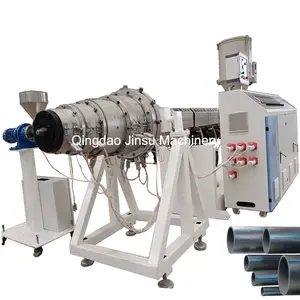 China 16-63mm water hydraulic PE hdpe plastic extruder pipe extrusion line machine