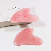 HZ Summer Welcomed Rose Quartz Jade Gua Sha pour Exercices Vaginaux, Sphères et Œufs de Massage