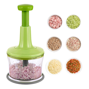 Kitchen Meat Grinder Veggies Garlic Onion Cutter Food Processor Manual Push Hand Press <strong>Vegetable</strong> <strong>Chopper</strong> - Product Image 4