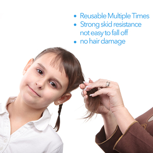 Fábrica auditada BSCI Lirong 360PCS Reutilizable Reciclado TPU Negro Durable Sin daños en el cabello Bandas de goma para el cabello trenzado elástico - Product Image 4