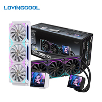 Refroidisseur AIO magnétique LOVINGCOOL DP01 4,0 pouces pour boîtier d'ordinateur, en stock, échantillons disponibles, livraison directe d'usine