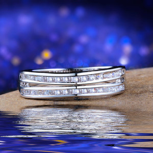 Stackable Ring For Women Sparkling Stone Elegant Party Fashion Finger Jewelry <b>Gift</b> - Product Image 4