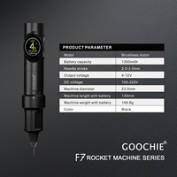 Machine de maquillage permanent sans fil Goochie, course de 3,5 mm, pour microblading et brosse à lèvres