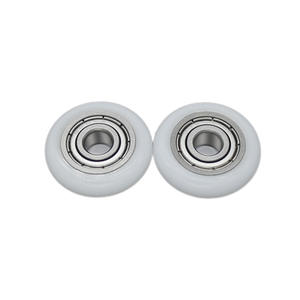 Manufacturer Supplies PVC <b>Window</b> <b>Door</b> Pulleys Stainless Steel S605ZZ Bearing Rubber-Coated Nylon <b>Rollers</b> Guide Wheels 5*20*5mm - Product Image 5