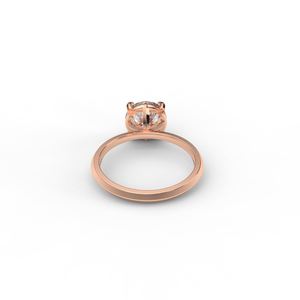 Anillo de compromiso de moissanita de alta demanda para eventos nupciales elegantes y momentos especiales en oferta - Product Image 5