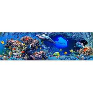 Carta da parati dell'oceano 3d nella stanza dei bambini parete adesiva del mondo subacqueo - Product Image 4