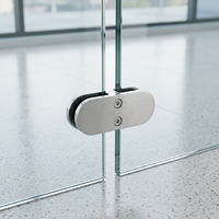 Fixation robuste en acier inoxydable pour verre sans cadre, 90 et 180 degrés, étanche, pour balustrade et garde-corps en verre