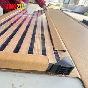 Panel Acústico Insonorizante de Poliuretano con Diseño de Esponja, Absorción de Sonido Eficaz, Panel de Madera MDF, Nogal Negro, Roble Rojo, Teca - Product Image 5