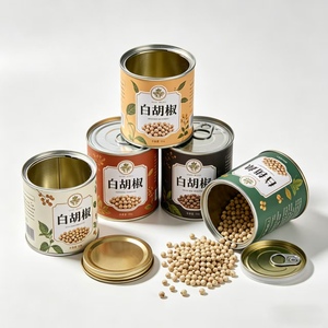 Lata de Metal de Grado Alimenticio de Fácil Apertura para <span class=keywords><strong>Pimienta</strong></span> Blanca, Envase Metálico Hermético a Prueba de Humedad, Lata Vacía para Especias para Exportación - Product Image 1