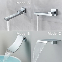 Système de douche de salle de bain chromé haut de gamme, mitigeur inverseur en laiton 2/3 voies, pommeau de pluie 8-16 pouces, boîtier mural encastré pour approvisionnement en gros