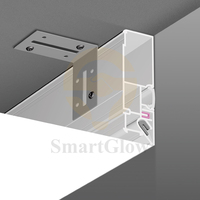 Plafond tendu en PVC, décoration murale intérieure, plafonds tendus, profilé en aluminium, éclairage LED tendu, profilé de plafond