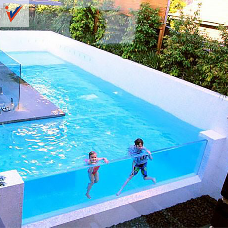 Decorative Large Acrylic Swimming Pool Thick New Style High Light Transmittance, Transparent Bright with 20-Year Warranty