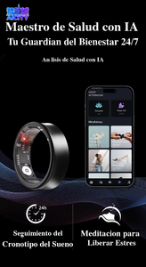 Anneau intelligent <span class=keywords><strong>de</strong></span> santé avancé pour hommes, tracker <span class=keywords><strong>de</strong></span> fitness, surveillance <span class=keywords><strong>de</strong></span> la fréquence cardiaque 24h/24 et 7j/7, suivi du stress, contrôle par application, étanche IP67, titane - Product Image 2