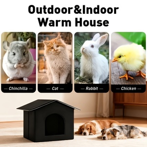 Caseta para Perros Elevada, Impermeable, Aislada y Resistente para Exteriores, Tienda para Mascotas para Múltiples Perros, Uso en Invierno - Product Image 2