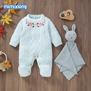 Novedad Mamelucos Tipo Suéter <span class=keywords><strong>de</strong></span> <span class=keywords><strong>Punto</strong></span> Suave para Bebé Recién <span class=keywords><strong>Nacido</strong></span> Marca Mimixiong Ropa Infantil - Product Image 3