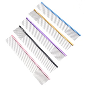 <span class=keywords><strong>Pettine</strong></span> Professionale Baoli ODM per Toelettatura Cani, con Denti Lunghi in Acciaio Inox Colorati, per <span class=keywords><strong>Pelo</strong></span> Annodato di Cani e Gatti - Product Image 1