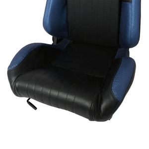 Универсальное гоночное сиденье Регулируемое черное углеродное волокно + ПВХ кожаное ведро Спортивное автомобильное сиденье - Product Image 3