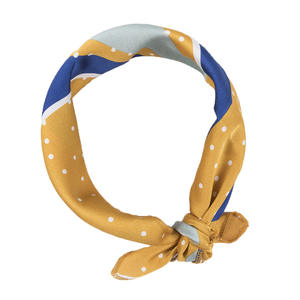 Foulard <span class=keywords><strong>carré</strong></span> pour femmes, bandeau de <span class=keywords><strong>cheveux</strong></span> pour fête d'affaires, foulard rétro en satin de soie pour le cou. - Product Image 6