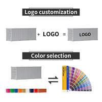Porte-crayons Mini 2025 avec logo personnalisé, en forme de conteneur de transport, boîte de rangement de bureau pour stylos, idéal pour les cadeaux de bureau