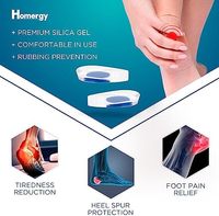Coussinets de talon en gel de silicone pour tendinite d'Achille, semelles intérieures pour femmes et hommes