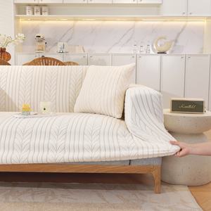 Housse de canapé élastique moderne, facile à installer, antidérapante, anti-poussière. Doux, lavable, durable, protège les meubles, dissimule les défauts. - Product Image 4