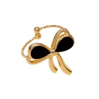 Nœud papillon hypoallergénique minimaliste en acier inoxydable plaqué or, inaltérable, élégant, mignon, simple et polyvalent, pour homme