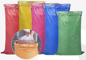 Pp Geweven Zak 10Kg 20Kg 25Kg 50Kg Aangepaste Zak Ontwerp Plastic Bedrukte Verpakking Rijst Voor Tarwekorrel Meel Chemische Charco