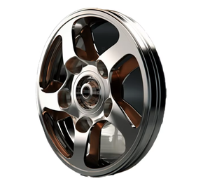 带钢圈的非标准铝零件铝合金锻造车轮-定制车床铸造服务 - Product Image 2