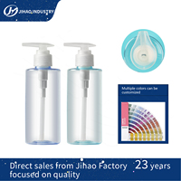 Botol Plastik Silinder PET 200ml Desain Baru 2026, Kosong, dengan Pompa Sekrup, Sablon, untuk Minyak Atsiri, Parfum, Lotion, Kosmetik