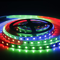 Bande LED DMX512 5050 RGB 24V 84 LED pour l'extérieur, pour DJ et fêtes, programmable, contrôlée par un système intelligent, multicolore, IP20
