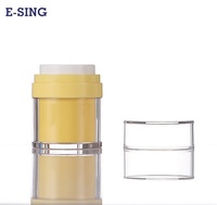 Pot à pompe à vide 15 ml rechargeable pour crème, sans air, pour spa, salon, marques de beauté, vente en gros