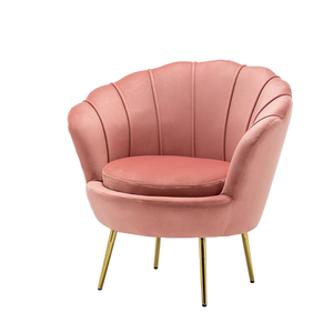 Fauteuil de salon commercial moderne de luxe en acier inoxydable avec pieds dorés, en similicuir, pour salon et hôtel - Product Image 4