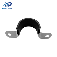Pince de serrage en U en acier à ressort de 32 mm, robuste, en plastique caoutchouté, avec double trou, très vendue