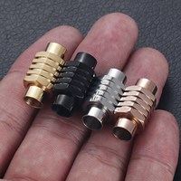 Fermoir magnétique en acier inoxydable 3mm 4mm 5mm 6mm 8mm Boucle en dentelle Fermoirs en cuir pour bracelet à bricoler soi-même Accessoires de fabrication de bijoux