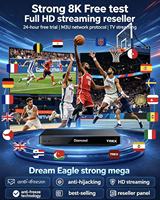 Panel de revendeur de liste de lecture M3U HD, test gratuit 24h, technologie anti-congélation, Dream Eagle Strong TREX, Europe de l'Ouest