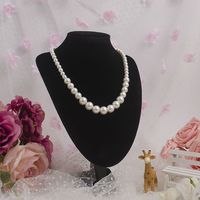 HY-Pull Cheongsam rétro simple couche décontracté et élégant pour femmes, collier de perles d'imitation en forme de cœur, chaîne de voyage
