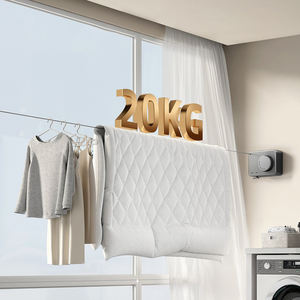 Y26 Portable blanchisserie vêtements <span class=keywords><strong>ligne</strong></span> de séchage pour petit espace balcons chambre mural <span class=keywords><strong>ligne</strong></span> de vêtements rétractable corde à <span class=keywords><strong>linge</strong></span> - Product Image 4