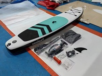 Planche à pagaie gonflable en promotion pour la pêche en stand-up, idéale pour la pêche en mer et les sports nautiques professionnels