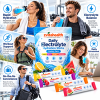 Poudre d'hydratation électrolytique certifiée sous marque blanche, 5 minéraux, 11 vitamines, sans sucre, sans cruauté animale, pour l'énergie sportive et la récupération musculaire