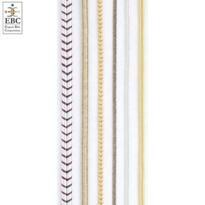 OEM thân thiện với môi Mylar Russia Braid Chất lượng cao bạc kim loại soutache chiều rộng 3mm 4mm 5mm 6mm 7mm 8mm tùy chỉnh nhà máy số lượng lớn - Product Image 6