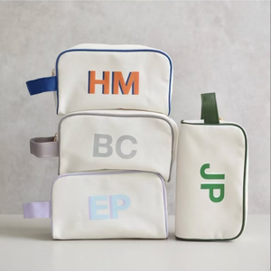 Cubos de embalaje con cremallera de compresión de 10 pulgadas al por mayor bolsa organizadora de viaje de lona de Color puro patrón de letras para almacenamiento de equipaje - Product Image 5