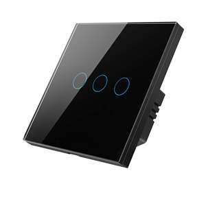 Tuya wifi + בל <span class=keywords><strong>3</strong></span> כנופיה יחיד, שלט רחוק ניטרלי מגע חכם לוח קיר אור בית מתגים eu uk סטנדרטי - Product Image 1