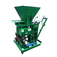 Ligne de production de briques creuses en argile hydraulique portable à moteur diesel facile à utiliser, 380V