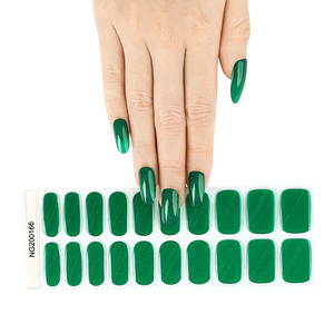 Meistverkaufte Kunst-Aufkleber Selbstklebende Leicht Anzuwendende Halbgehärtete Gel-Nagelstreifen mit UV-Licht Langanhaltende Katzenauge UV-Gel Nagelstreifen - Product Image 3