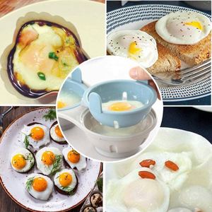 Hot Sale Egg Yolk Filter Multifunction Poached Egg Cooker <b>Steamer</b> Plastic Microwave Egg Cooker Poacher - Product Image 2